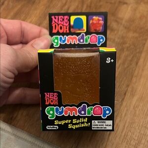 NeeDoh Gumdrop Super Solid Squish - Orange